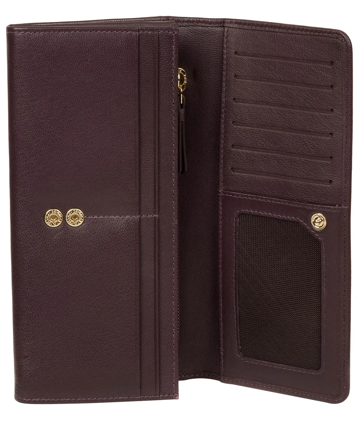 'Weisz' Plum Leather Purse