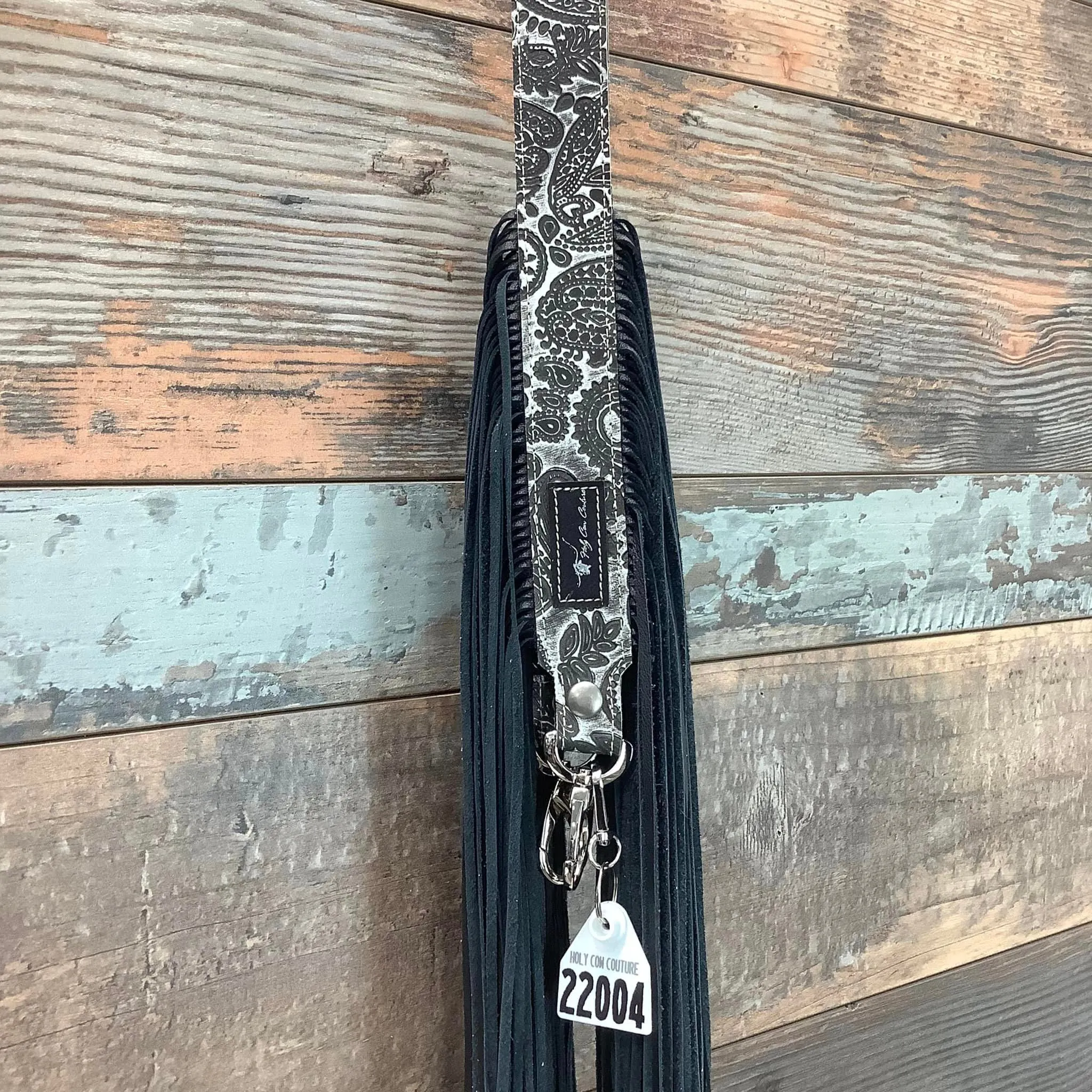Western Mini Leather Fringe Strap 48" #22004