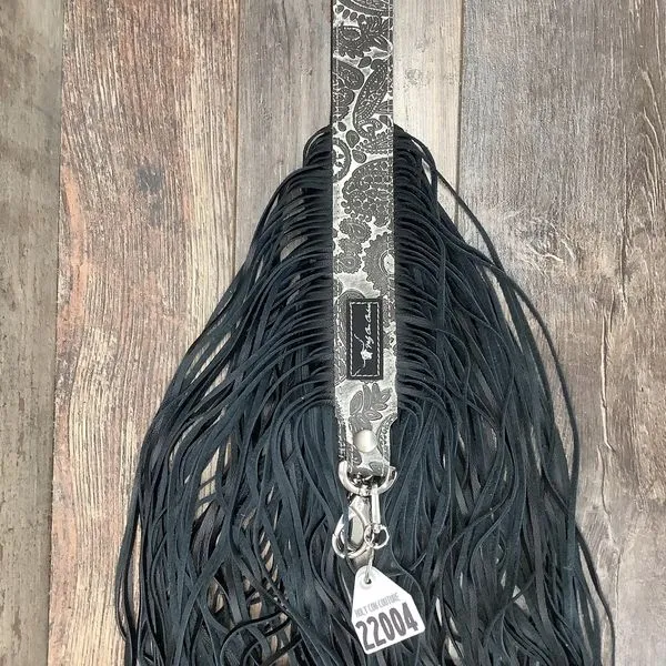 Western Mini Leather Fringe Strap 48" #22004