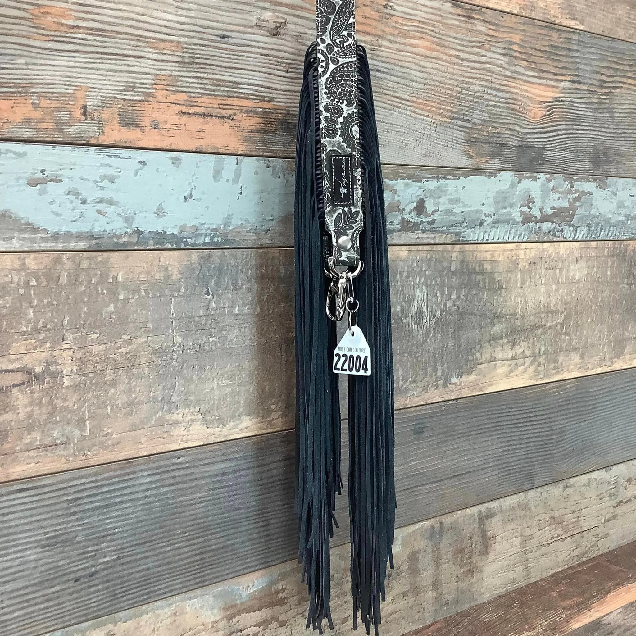 Western Mini Leather Fringe Strap 48" #22004