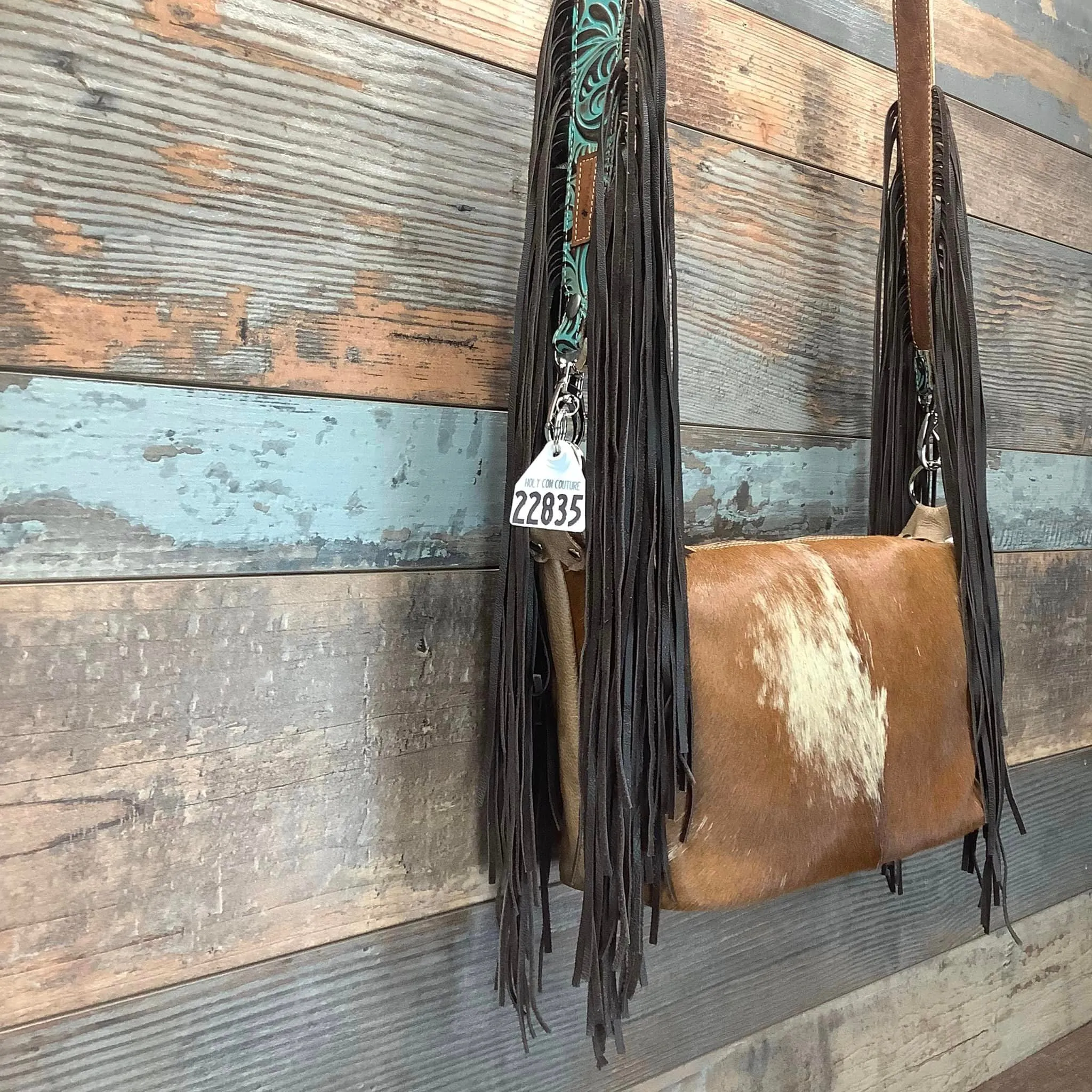 Western Mini Leather Fringe Strap 48" #22835