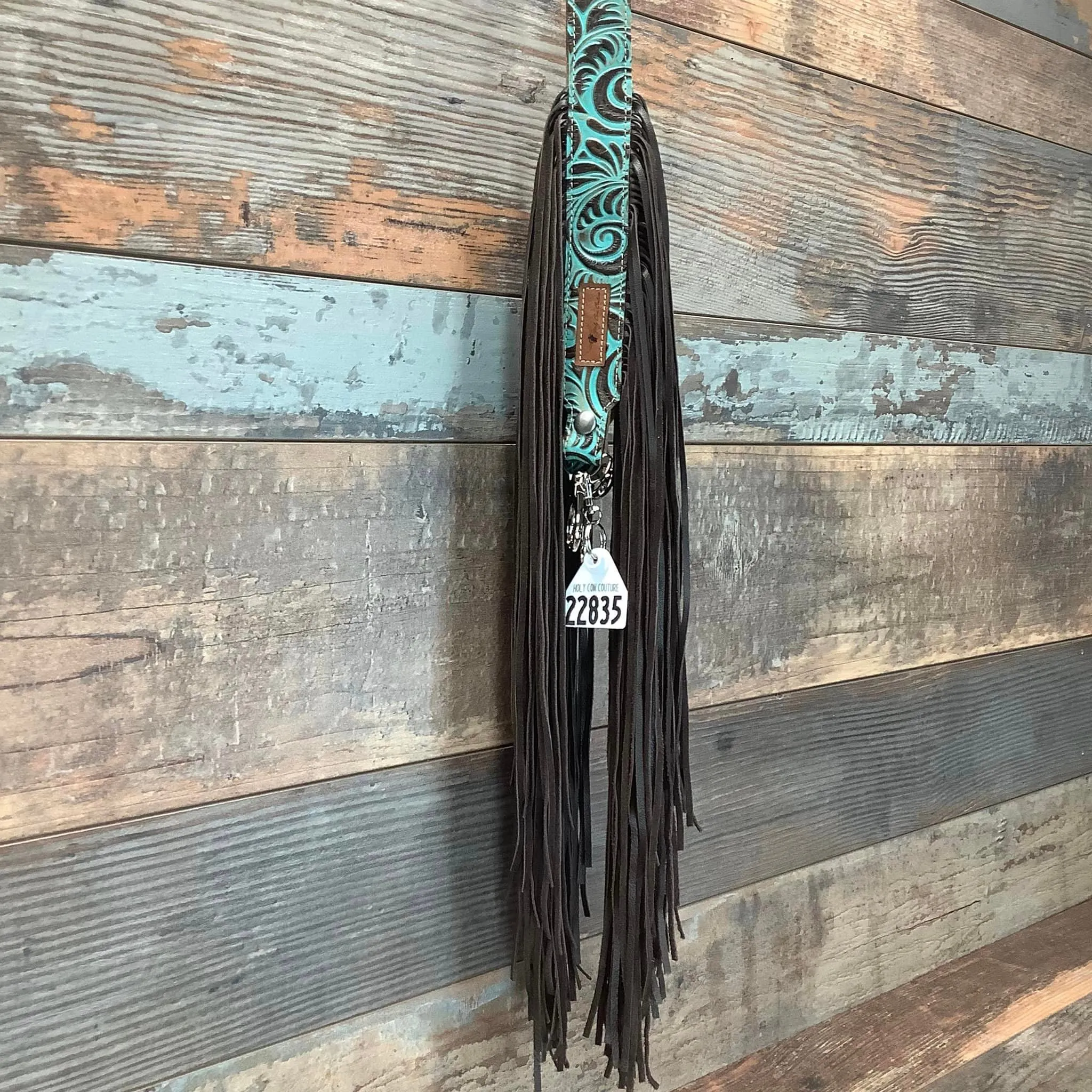 Western Mini Leather Fringe Strap 48" #22835