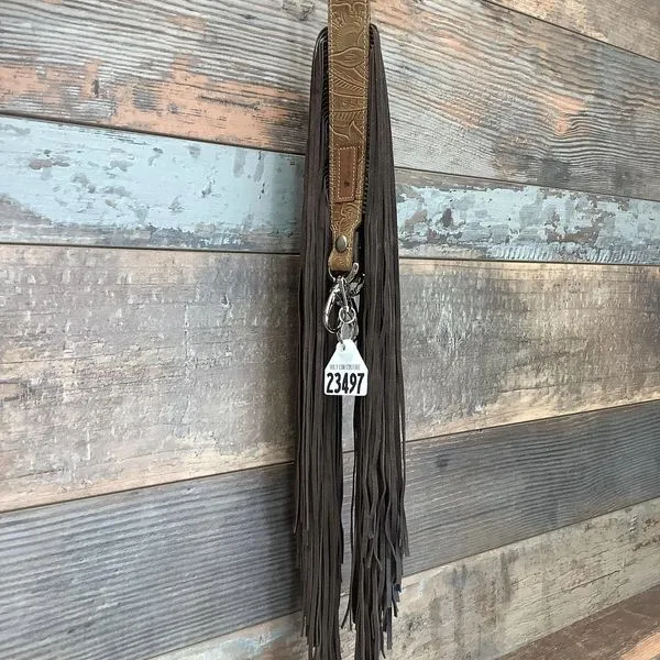 Western Mini Leather Fringe Strap 48" #23497