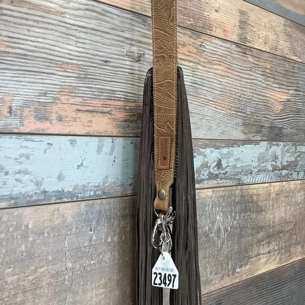 Western Mini Leather Fringe Strap 48" #23497