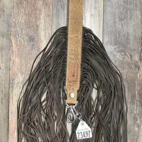 Western Mini Leather Fringe Strap 48" #23497