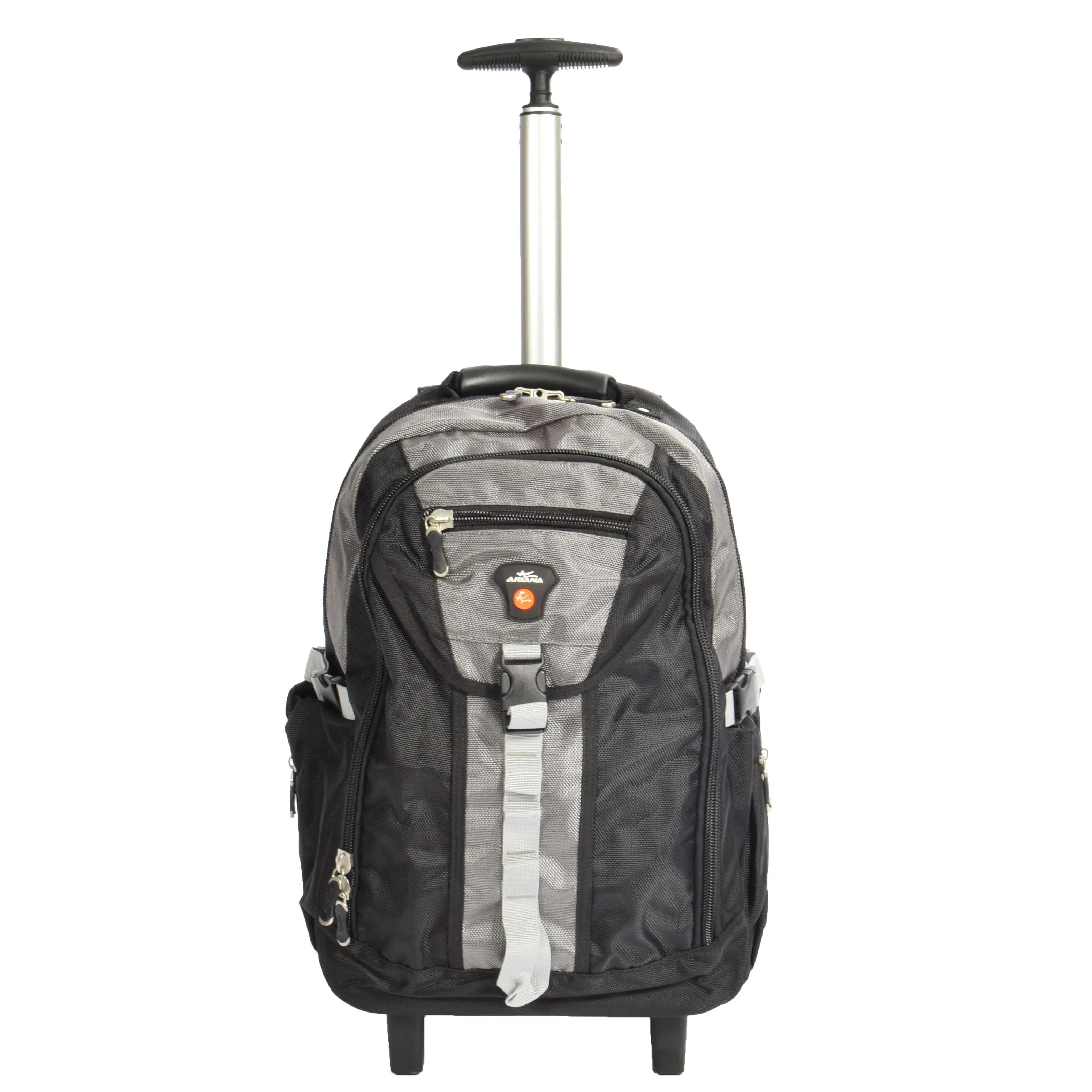 Wheeled Backpack Small Cabin Hiking Camping Travel Bag Fuji Grey