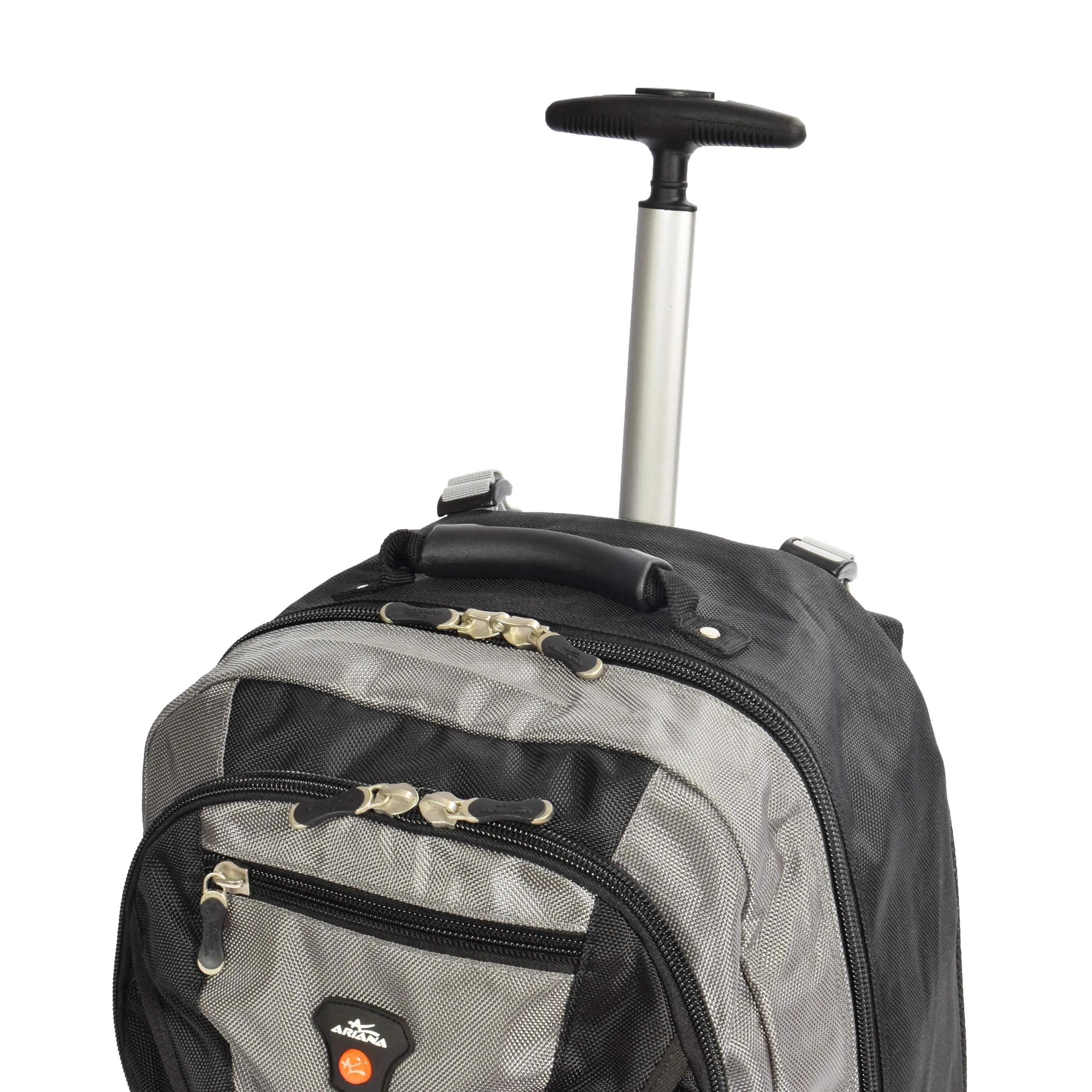 Wheeled Backpack Small Cabin Hiking Camping Travel Bag Fuji Grey