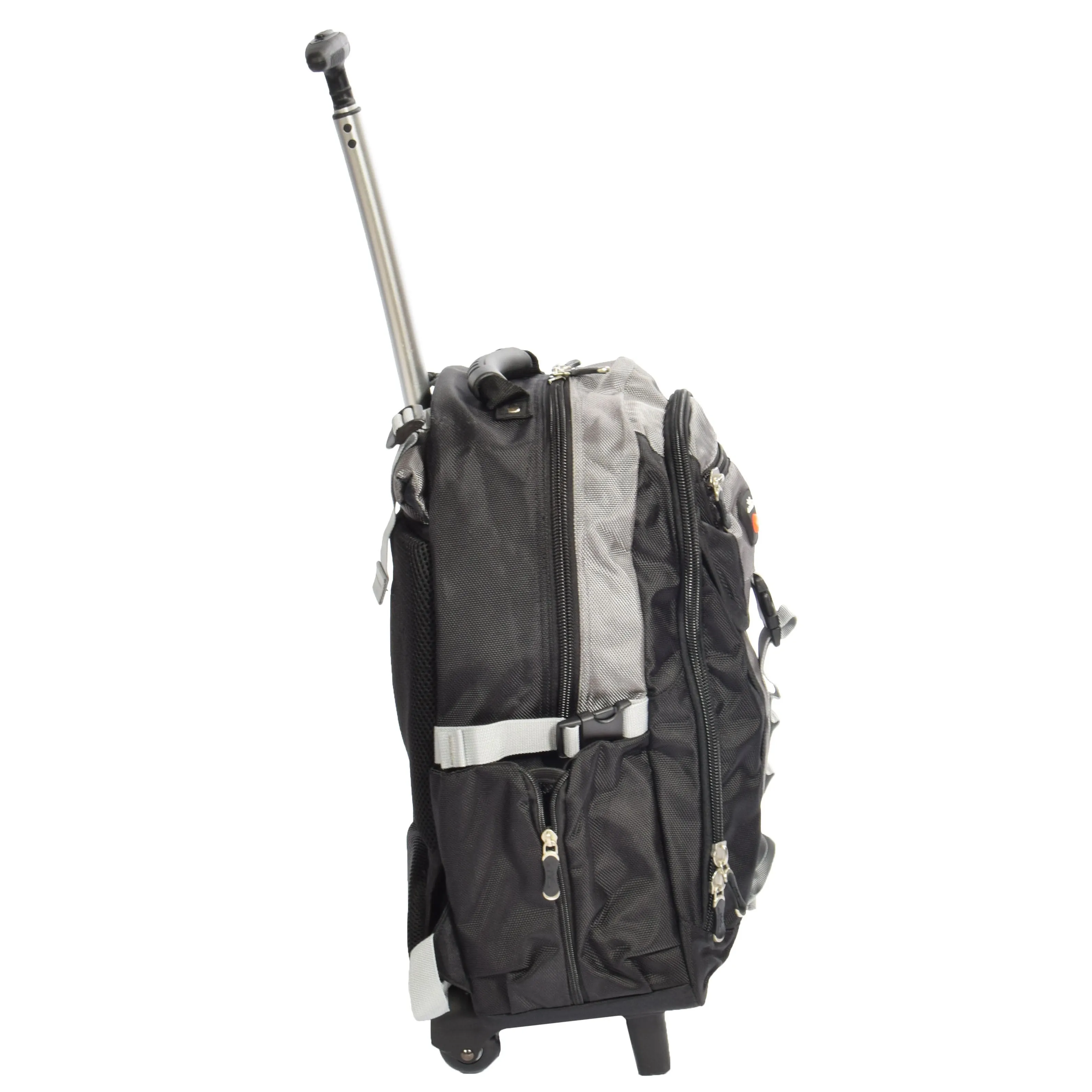 Wheeled Backpack Small Cabin Hiking Camping Travel Bag Fuji Grey
