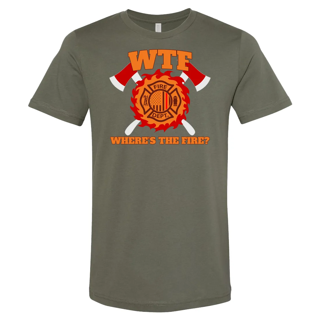 Where's the Fire (WTF) Firefighter T-shirt