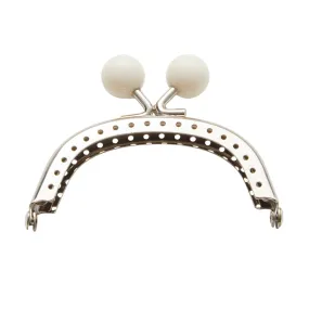 White Bauble Sew-In Clasp 3" x 2 1/4"  from Zakka Workshop
