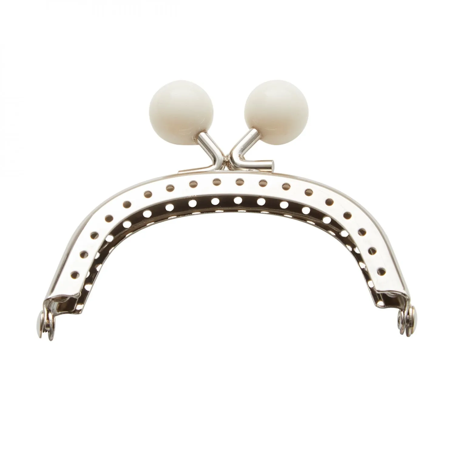White Bauble Sew-In Clasp 3" x 2 1/4"  from Zakka Workshop