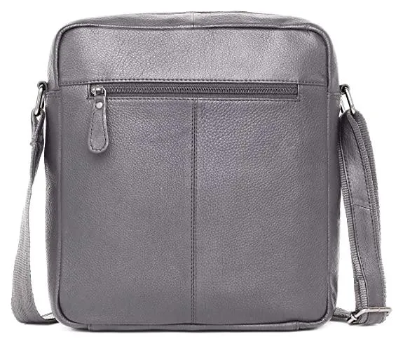 WILDHORN Leather Men's sling Bag I Messenger Bag I Zipper Crossbody Shoulder Satchel Bags for Work Business & Travel Dimension: L- 11 inch H- 12.5 inch W- 2.5 inch