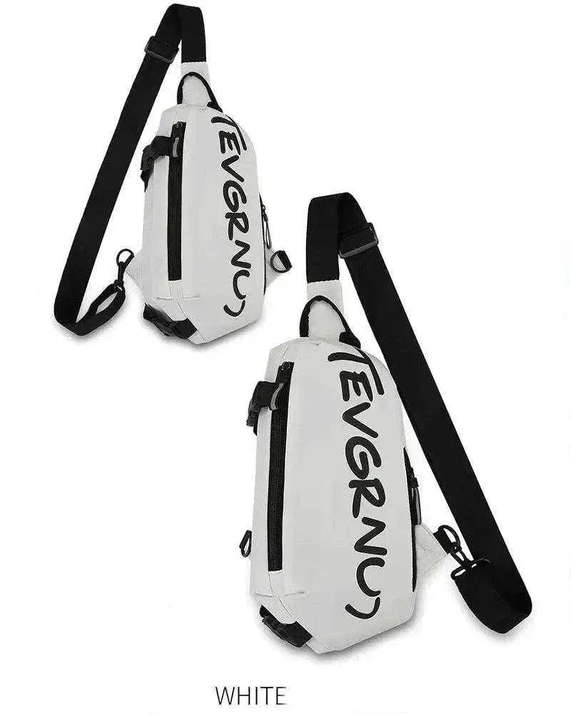 Winter Nylon Chest Bag | Trendy Shoulder & Sports Bag - MCB002