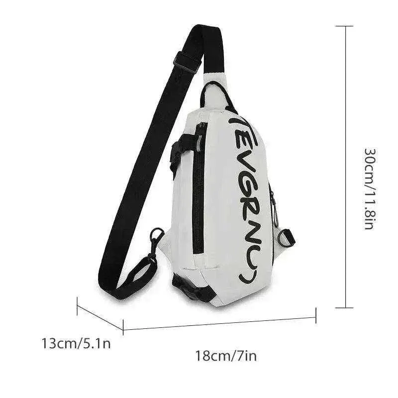 Winter Nylon Chest Bag | Trendy Shoulder & Sports Bag - MCB002