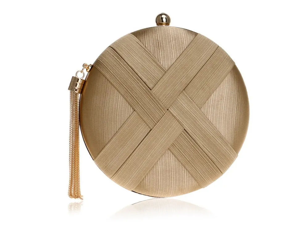 Women Round Elegant Evening Purse Handbag