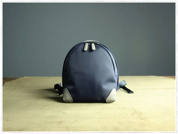 Womens Nylon Small Backpack Bag Dark Gray Best Mini Backpack Purse Nylon Rucksack for Ladies