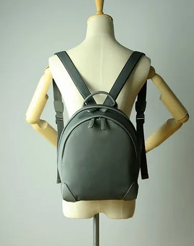 Womens Nylon Small Backpack Bag Dark Gray Best Mini Backpack Purse Nylon Rucksack for Ladies