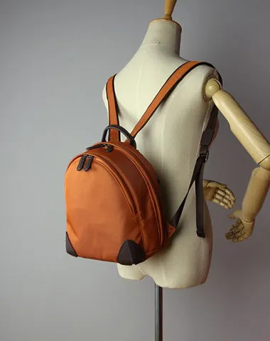 Womens Nylon Small Backpack Bag Dark Gray Best Mini Backpack Purse Nylon Rucksack for Ladies