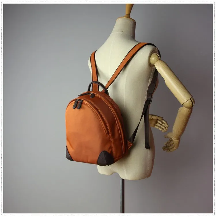 Womens Nylon Small Backpack Bag Dark Gray Best Mini Backpack Purse Nylon Rucksack for Ladies