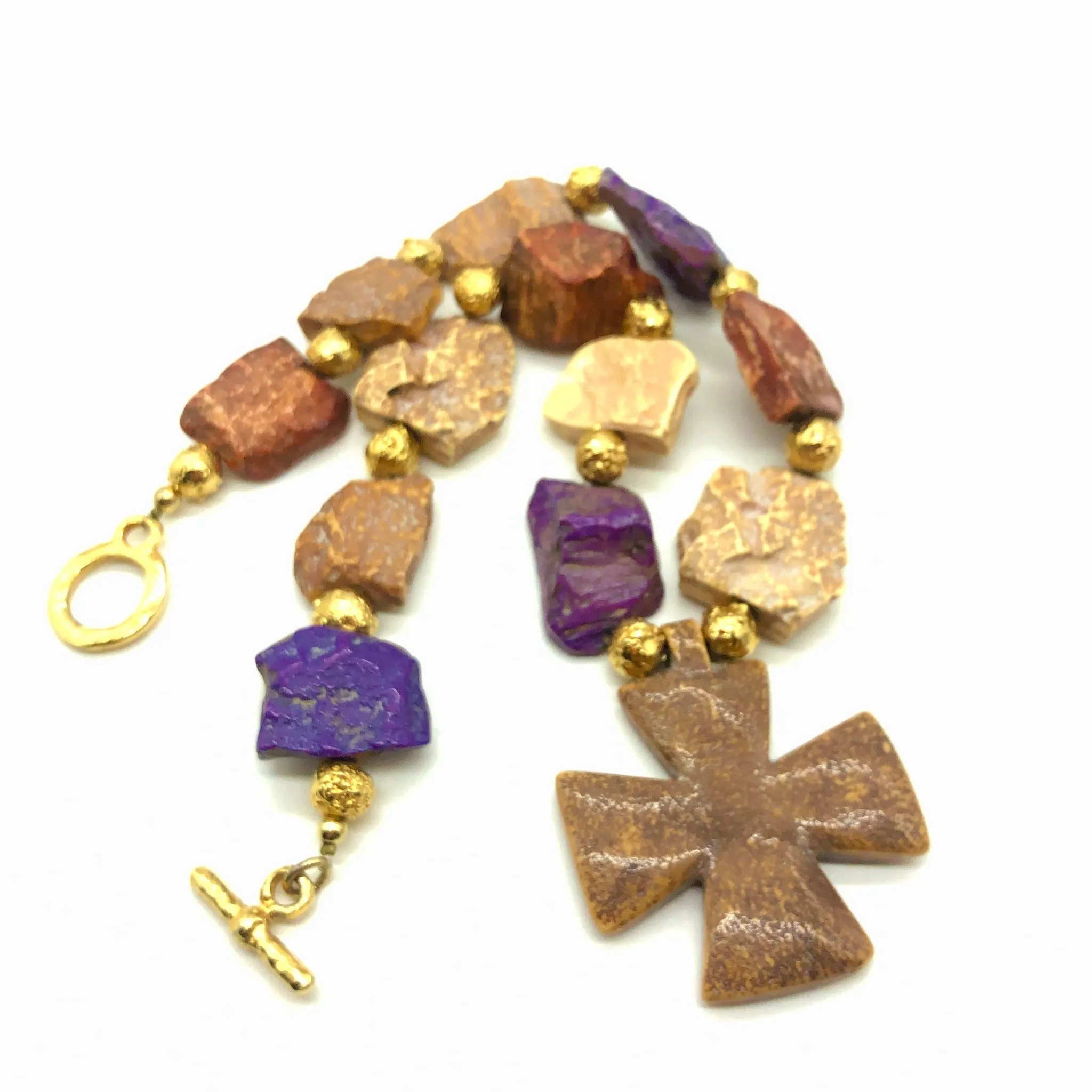 Yves Saint Laurent Maltese Cross Necklace